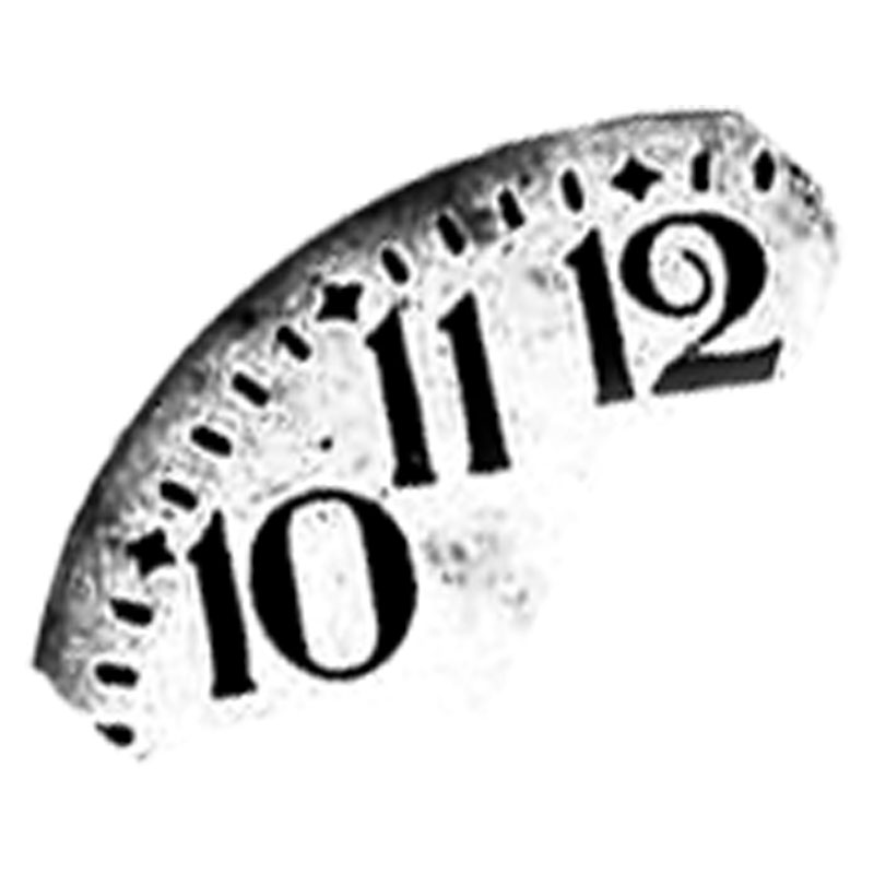 #2442a - Clock Curl 10 11 12 - Clock